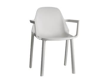 PIÙ - Stackable technopolymer chair with armrests by SCAB DESIGN - view 2